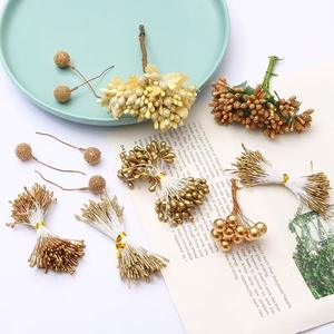 <span class=keywords><strong>Pistilo</strong></span> <span class=keywords><strong>de</strong></span> <span class=keywords><strong>flores</strong></span> artificiales <span class=keywords><strong>de</strong></span> color dorado y ramo <span class=keywords><strong>de</strong></span> <span class=keywords><strong>flores</strong></span> artificiales para manualidades DIY, decoración del hogar - Product Image 3