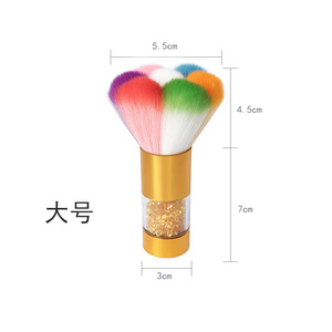 <span class=keywords><strong>Precio</strong></span> de fábrica de alta calidad, 1 pieza, cepillo <span class=keywords><strong>para</strong></span> polvo de decoración de <span class=keywords><strong>uñas</strong></span>, limpiador suave, rubor de fibra <span class=keywords><strong>para</strong></span> manicura y pedicura, uso en salón - Product Image 4