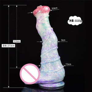 NNSX Long Horse Anal <b>Dildo</b> With Sucker Real Cock Head Large Colorful Animal Penis Big Butt Plugs Adult Sex Toys for Women - Product Image 6