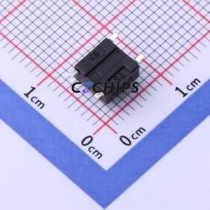 YTS1R0031ABG00 Tactile Switch SMD,6x6mm Switch Single Pole Single Throw Round Button 1.6N Vertical Mount - Product Image 2