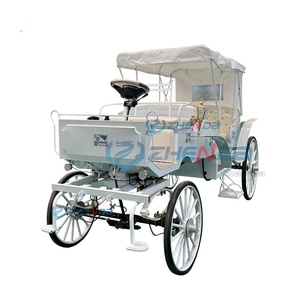 Calèche en bois pour visites touristiques / Calèche de mariage / Calèche classique à chevaux pour visites touristiques - Product Image 5