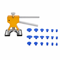 Kit de réparation de bosses sans peinture 19 pièces, extracteur de colle, mini-lève-boutons en aluminium, 18 languettes, outil de débosselage de carrosserie, réparation automobile PDR