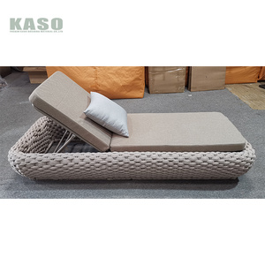 Chaise longue <span class=keywords><strong>de</strong></span> <span class=keywords><strong>jardin</strong></span> d'hôtel, chaise longue moderne imperméable en bois <span class=keywords><strong>de</strong></span> teck, corde en rotin, aluminium, chaise longue <span class=keywords><strong>de</strong></span> piscine - Product Image 5