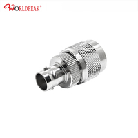 Adaptateur de connecteurs Rohs Rf d'alimentation d'usine plaqué argent N prise mâle vers 75Ohm BNC femelle Jack câble Coaxial convertisseur vidéo SDI