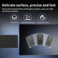 Tapis de Souris Gaming en Verre Trempé à Surface Spéciale Personnalisé en Usine pour une Précision et une Vitesse Améliorées dans les Jeux FPS RTS