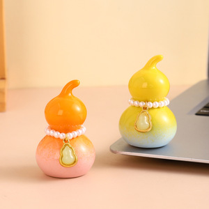 Nuevos Adornos Creativos de Escritorio Pequeños con Forma de Calabaza Fulu de la Suerte de Jingdezhen - Product Image 2