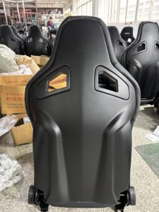 Sedili da Corsa a Secchiello JIABEIR 1039RTF Sportster CS Universali in Pelle Nera con Schienale in Fibra di Vetro e Inserti in Camoscio - Product Image 3