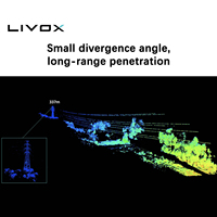 Capteur LiDAR 3D Livox Avia/Avia2, angle de vue horizontal de 70,4°, longueur d'onde de 905 nm, 10-15 V CC, navigation et évitement d'obstacles, CE