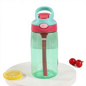 Venta al por Mayor de Botellas de Agua de Plástico Tritan de 500 ml con Asa, Ecológicas, para Niños y Estudiantes, Regalos de Verano - Product Image 1
