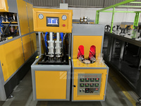 Toptan Yarı Otomatik Fabrika Çıkışı 2 Bölmeli 2L 1000BPH Mitsubishi PLC Enerji Tasarruflu PET Şişirme Makinesi
