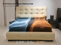 Matelas pliable à circulation d'eau à température contrôlée à deux zones, système de sommeil ultra-silencieux, refroidissement et chauffage toute l'année