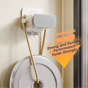 Wall Mount Lau Chổi chủ Heavy Duty nhựa Organizer Rack cho công cụ làm sạch lưu trữ - Product Image 5