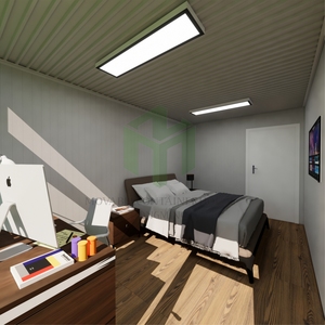 Maison conteneur modulaire mobile en acier préfabriqué de 20 pieds pour <span class=keywords><strong>bureau</strong></span> et habitation avec un design contemporain - Product Image 5