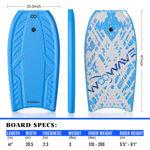 Woowave EPS core <span class=keywords><strong>Bodyboard</strong></span> pour adulte Float XPE Body Board avec main laisse planches de natation - Product Image 2