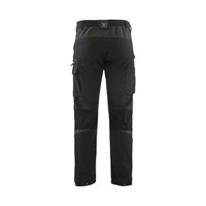 BLAKLADER - 142216459998C48 Pantalones de servicio elásticos de 4 vías Negro/Gris oscuro-PANTALONES DE TRABAJO EAN 7330509735268 PANTALONES DE TRABAJO DE CARGA - Product Image 2