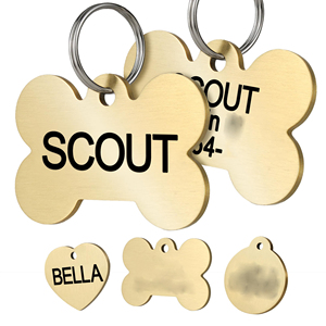Cá nhân hoá tùy chỉnh khắc Pet ID thẻ không nhiều màu Dog Cat name tag - Product Image 1