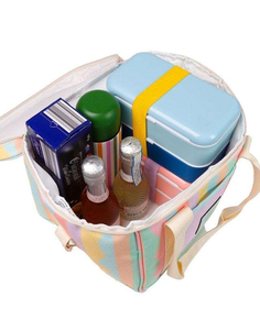 High Quality Large Size Cartoon Premium Food Bag Suitable for Outdoor Picnic Polyester Tie Dye Full Print Cooler Storage Bag - Product Image 6