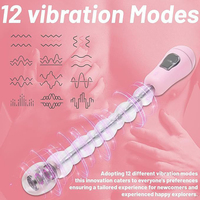 Nouveau Vibrateur 2026 à 12 Fréquences, Jouets Anaux en Silicone DIY, Perles Anales pour Femmes