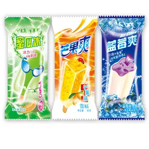Customized Back Seal Bag Popsicle Packaging Bag Frozen Disposable Plastic Bag For Ice Cream Popsicle