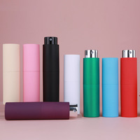 Flacon pulvérisateur de parfum en verre coloré personnalisé de 10 ml avec pompe, sérigraphie, portable, pour reconditionnement de parfum