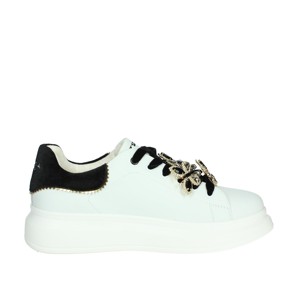 Sneakers uomo di tendenza moda alta SF2401S015 bianco/nero scarpe da passeggio basse - Product Image 4