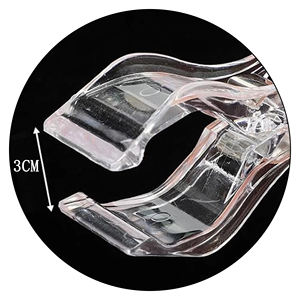 Supports à clips rotatifs en plastique de 25 pièces pour affichage double de la marchandise - Product Image 3