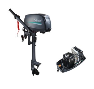 Moteur de bateau neuf 3 CV, propulsion marine, refroidissement par air, commande par gouvernail - Product Image 1