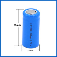 Batterie au lithium WX China Source Factory 13280, modèle 13280-350, 37V 350mAh, Grade-A, pleine capacité, pour rasoirs et pointeurs laser