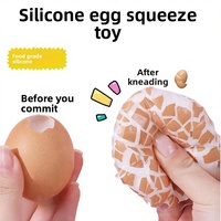 Jouet anti-stress en silicone en forme d'œuf de caille, gadget de bureau pour la décompression par compression