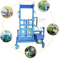 Poubelle verticale pour ascenseur de poubelle mobile 120L 240L avec moteur Machine de traitement biochimique des déchets