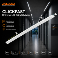 Éclairage linéaire LED ClickFast à puissance réglable 35-138W pour projets de modernisation de systèmes de rail de plafond