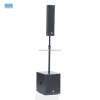 DBK 15 ''haut-parleur actif Subwoof bidirectionnel 10*3.5 pouces système de colonne alimenté ensemble line array équipement de système de son actif PA