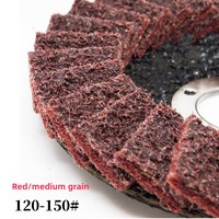 Disque à lamelles en nylon non tissé pour polissage et ponçage, 4,5 pouces (115 mm), en acier inoxydable, prix usine bas