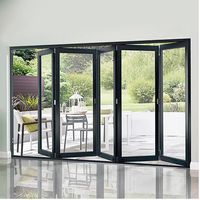 Porte blindée en fibre de verre au design élégant, porte extérieure pliante en fibre de verre, porte noire en fibre de verre, vente en gros