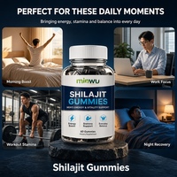 Gummies Nootropiques Cognitifs au Shilajit de l'Himalaya pour Adultes : Concentration, Mémoire, Clarté Mentale, Soutien Cérébral, Antioxydant