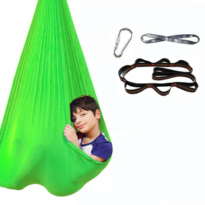 Terapia Indoor <span class=keywords><strong>Swing</strong></span> <span class=keywords><strong>Yoga</strong></span> tessuto amaca altalena sensoriale per i bambini con Kit appendiabiti - Product Image 2