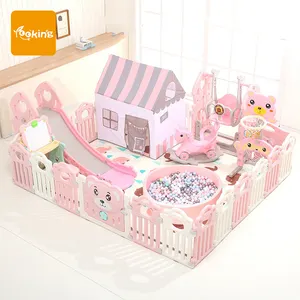 Parc en plastique pour enfants de 6 <span class=keywords><strong>mois</strong></span> à 10 ans, parc pour bébé, diapositives modernes, maison de <span class=keywords><strong>jeu</strong></span> pour tout-petits, parc d'attractions, centre commercial - Product Image 1