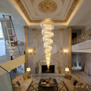 Lampadario in Cristallo Personalizzato per Soggiorno, Lampada a LED in Cristallo, Lampadario Vintage di Lusso OEM, Moderno Lampadario in Cristallo - Product Image 2