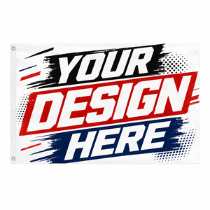Drapeau publicitaire personnalisé avec logo imprimé numériquement, 3x5 pieds, double face, pour événements promotionnels et publicitaires d'entreprise, drapeau personnalisé 3x5 - Product Image 5