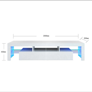 <span class=keywords><strong>Meuble</strong></span> <span class=keywords><strong>TV</strong></span> LED moderne de luxe, personnalisé, grand rangement, panneau en bois, armoire, éclairage LED, meubles de salon, différentes tailles et couleurs - Product Image 5