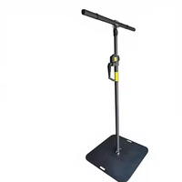 Support d'éclairage portable, pliable, mobile et réglable en aluminium, hauteur 1,45-2,58 m, base en fer, capacité de charge 50 kg