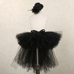 Jupe Tutu Bouffante pour Filles Nouveau Design Personnalisé Jupe Tutu <span class=keywords><strong>Licorne</strong></span> pour Fille Noire Costume d'Halloween <span class=keywords><strong>Maléfique</strong></span> en Mousseline de Soie Dentelle pour Enfants - Product Image 2