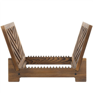 Scaffali per Album da tavolo in legno marrone scuro Vintage - Product Image 1