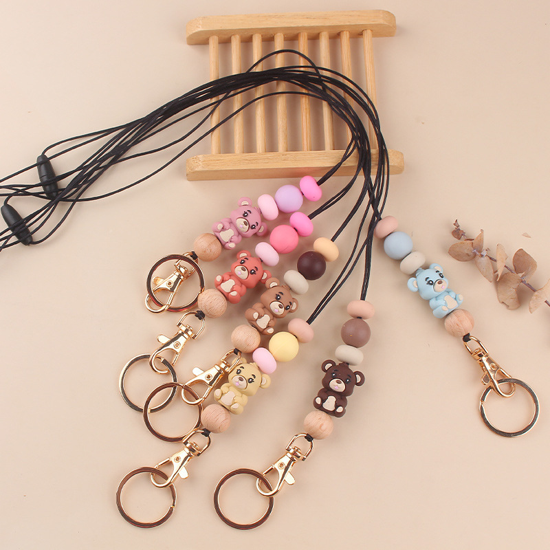 Wholesale Soft Silicone Wrist Straps Mobile Phone Lanyard Short Wristband Lanyard Anti Drop Rope Mobile Phone case Key Chain