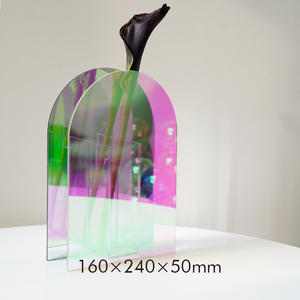 Thanh Lịch Hiện Đại Đương Đại Hoa Bình Trong Suốt Acrylic Trang Trí Nội Thất Bảng Centerpieces Cho Phòng Khách Văn Phòng Đá Loại - Product Image 4