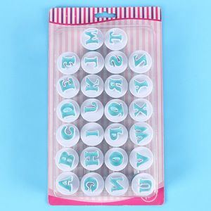 Mini 26 <strong>Letters</strong> Cookie Mold Spring Press 0-9 Numbers Mold Fondant <strong>Cake</strong> Printing Press Cutting Mould Baking Tools - Product Image 2