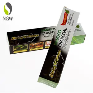 Dentifricio nero OEM/ODM bocca pulita denti carbone sbiancante dentifricio cocco domestico