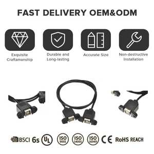 Kabel Konektor Elektronik Tembaga XPB dengan Port USB Persegi 2.0 Female dan Kabel Konversi Data Female Tipe B - Product Image 4