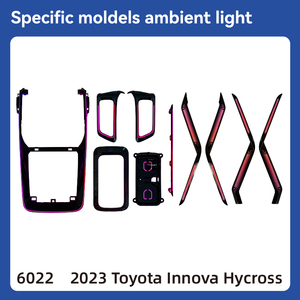Iluminación ambiental personalizada para coche Innova Hycross Symphony RGBIC con control por aplicación, sincronización musical y kit de tiras LED dinámicas. - Product Image 1