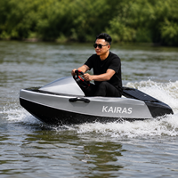 Jet kart électrique haute vitesse 72V, bateau compact monoplace, embarcation personnelle avec logo personnalisé
